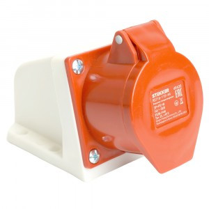 STEKKER силовая розетка CEE стационарная ST-115 3P+PE+N 16А 380В IP44, RST16-115-44 49435