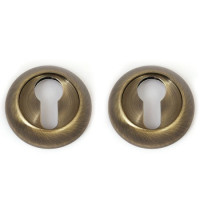 Накладка под цилиндр DP-C-0802-АВ Megapolis бронза  Апекс (1пара)  \12 (144)