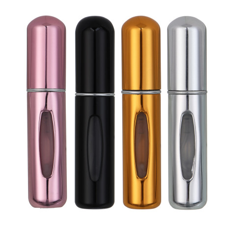 Атомайзер для духов тм ЮНИLOOK, алюминий, пластик, 5мл, 3-4 цвета