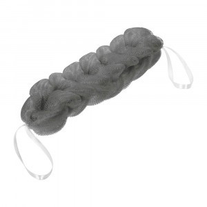 Мочалка полиэтилен косичка 26*5*5см, серая 41450 Hot Pot