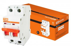 TDM автоматический выкл. ВА47-29 2P 50А 4,5кА х-ка D SQ0206-0162