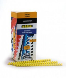 Пружины пластик. 22мм белые 50шт./уп. 8431