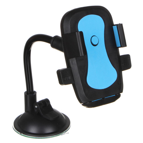 ЕРМАК Держатель телефона на присоске, тип: раздвижной, гибкая ножка, 23см, пластик