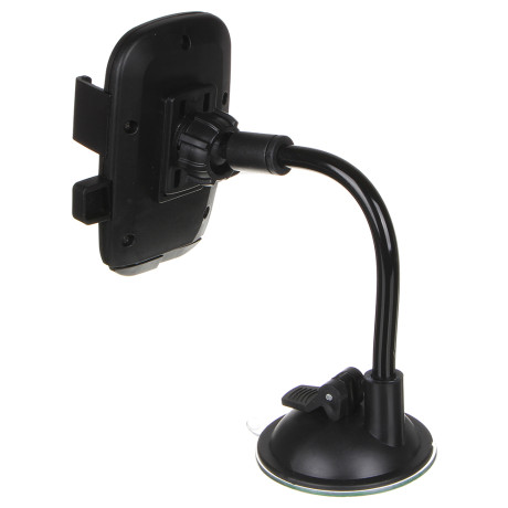 ЕРМАК Держатель телефона на присоске, тип: раздвижной, гибкая ножка, 23см, пластик