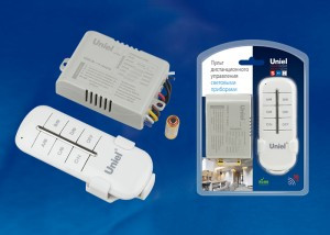 Uniel пульт ДУ световыми приборами встр. 4x1000W 30м, 1 приемник, 4 канала UCH-P005-G4-1000W-30M