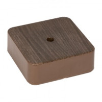 EKF Коробка разветвительная KMP-030-030 (75х75х25) тёмн. дер. PROxima plc-kmr-030-030-t