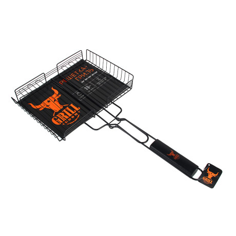 Решетка-гриль антипригар.покр. тм GRILLBOOM, 56х(23х30х4)см