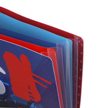 BY Русские Супергерои Папка д/тетрадей 31,8x23см, д/A4, 4отд., резинка, пл.0,6мм, "Мальчики Джуниор"