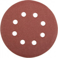Круг шлифовальный универсальный STAYER &quot;MASTER&quot; из абразив. бумаги, 8 отверстий, Р120, диам. 125мм