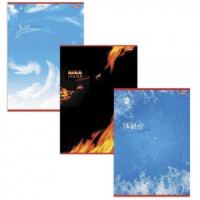 Тетрадь 48 л., А4, HATBER, клетка, выборочный лак, &quot;Стихии природы&quot;, 48Т4вмB3, T023204