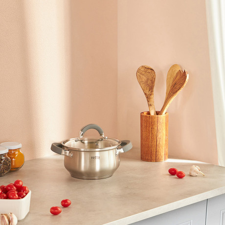 VETTA Вена Кастрюля 16х9,5см. 1,9л. со стекл. крышкой, индукция