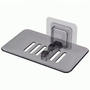 Мыльница д/ванной подвесная SD, 13,6*10,5*7см, самоклеящ.основа, полистирол, ПВХ 106811 Рыжий кот