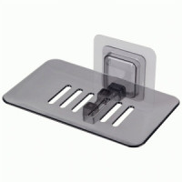 Мыльница д/ванной подвесная SD, 13,6*10,5*7см, самоклеящ.основа, полистирол, ПВХ 106811 Рыжий кот