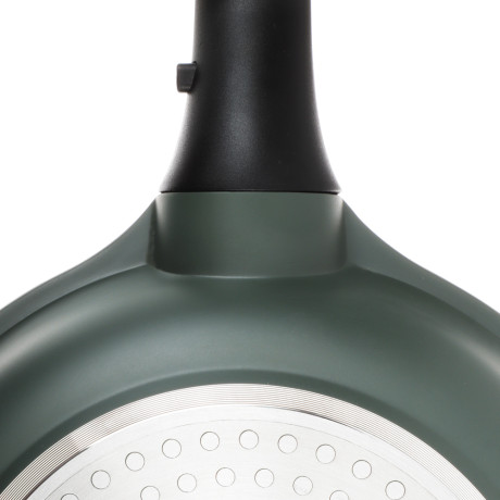 SATOSHI Уран Сковорода литая d24см, антипригарное покрытие Мрамор, индукция, съемная ручка