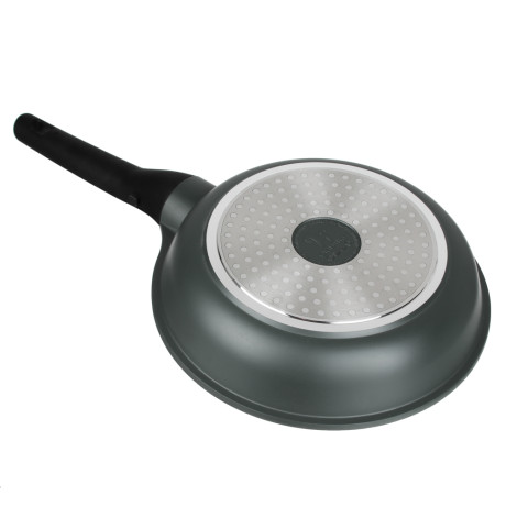 SATOSHI Уран Сковорода литая d24см, антипригарное покрытие Мрамор, индукция, съемная ручка