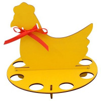 Подставка для яиц &quot;Курочка&quot; 20*18см береза 18-252 Мультидом