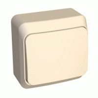 Systeme Electric Этюд выкл. ОУ 1 кл. крем. (пл.осн.) BA10-001K (25!)