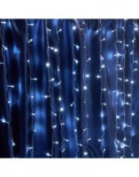 Feron Гирлянда-занавес ул. 240LED 5000K 2x2м, строб эффект, IP44, прозр.3м, соед.5шт, CL20 32337