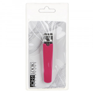 ЮНИLOOK Книпсер для ногтей с силиконовой ручкой, длина лезвий 12мм, сталь, 8см, 3 цвета