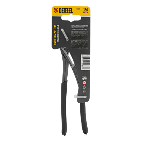 Клещи переставные, обливные рукоятки, 180 мм Denzel