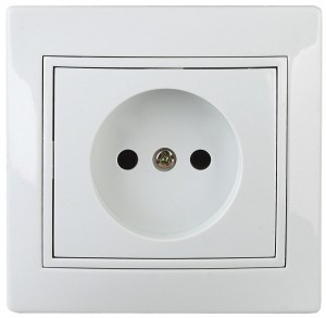ЭРА Intro Plano роз. СУ 1 мест. 16А, 250В (керамика) белый, 1-201-01 1109
