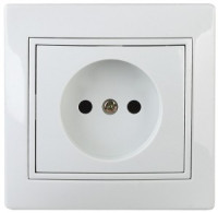 ЭРА Intro Plano роз. СУ 1 мест. 16А, 250В (керамика) белый, 1-201-01 1109