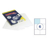 Этикетки самоклеящиеся MEGA LABEL 105х99 мм / 6 шт. на листе А4 (100 листов/пач.) 73567