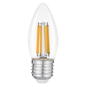 General филамент свеча E27 20W(1350Lm) 4500K 4K 35x96 нитевидная, прозр  661510