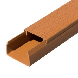 Промрукав Кабель-канал бук 2-й замок в п/э 40х25 (30м/уп) цена за 1м 025432