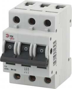 ЭРА PRO NO-902-94 Выключатель нагрузки (мини-рубильник) ВН-32 3P 32A (4/60/1080)