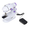 LEBEN Швейная машинка, 6 Вт, полуавтомат, 2 скорости, 4xАА или 220 В, белая, 195х125х200мм