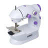 LEBEN Швейная машинка, 6 Вт, полуавтомат, 2 скорости, 4xАА или 220 В, белая, 195х125х200мм