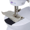LEBEN Швейная машинка, 6 Вт, полуавтомат, 2 скорости, 4xАА или 220 В, белая, 195х125х200мм