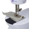 LEBEN Швейная машинка, 6 Вт, полуавтомат, 2 скорости, 4xАА или 220 В, белая, 195х125х200мм