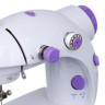 LEBEN Швейная машинка, 6 Вт, полуавтомат, 2 скорости, 4xАА или 220 В, белая, 195х125х200мм
