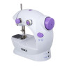 LEBEN Швейная машинка, 6 Вт, полуавтомат, 2 скорости, 4xАА или 220 В, белая, 195х125х200мм