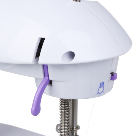 LEBEN Швейная машинка, 6 Вт, полуавтомат, 2 скорости, 4xАА или 220 В, белая, 195х125х200мм