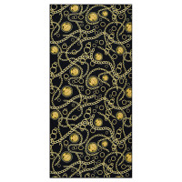 Рыжий Полотенце пляжное из микрофибры 70х150см, 100% полиэстер, черное