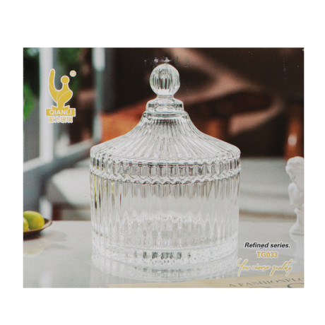 Сахарница стекло 10.5x12.5см