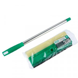 VETTA Окномойка со стальной ручкой 25см, зеленая, арт.KFC002