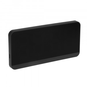LADECOR CHRONO Будильник электронный, 16,5x1,5x8 см, АВС пластик, 3xAАA, оправа цвет черный