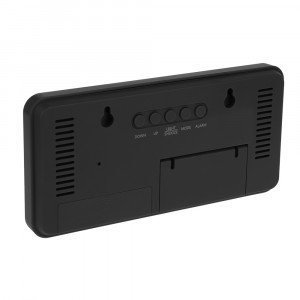 LADECOR CHRONO Будильник электронный, 16,5x1,5x8 см, АВС пластик, 3xAАA, оправа цвет черный