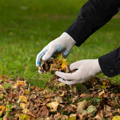 Перчатки х/б, ПВХ покрытие, "Точка", 5 пар в упаковке, 7 класс