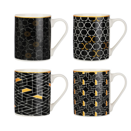 MILLIMI Кружка Калейдоскоп, 370мл, фарфор, 4 дизайна