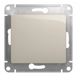Systeme Electric GLOSSA мех. выкл. (перекл. проходной) СУ 1 кл. молочный (пл.осн.) GSL000961 (5!)