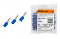 TDM наконечник-гильза штыревой втулочный изолир. НШВИ 2,5-8, Синий (уп.100шт цена за уп) SQ0512-0014