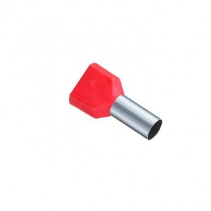 EKF Наконечник штыревой втулочный изол. НШвИ(2) 10,0-14 красный (уп.50шт, цена за уп) nhvi2-10,0-14