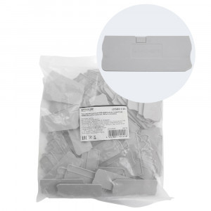 Stekker заглушка торцевая для ЗНИ LD574 2,5мм2 LD583-1-25(JXB PT2,5)(уп.100шт,цена за шт)серый49272