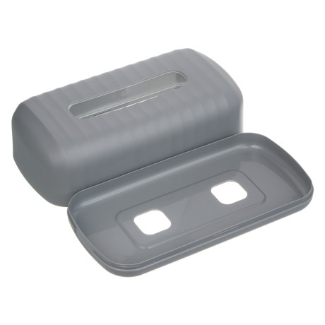 Салфетница тм VETTA Сидней, пластик, PP, серый, 27,4x14x9,2см