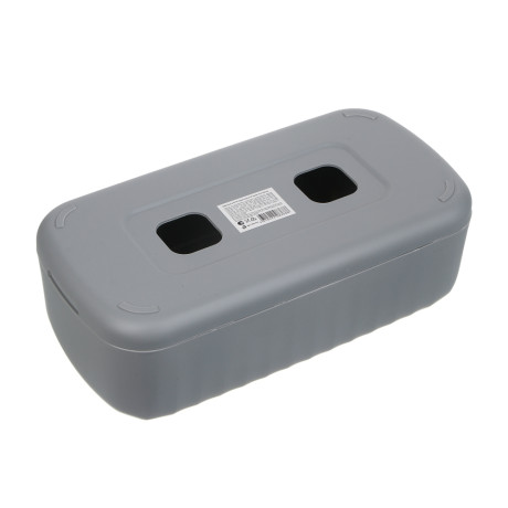 Салфетница тм VETTA Сидней, пластик, PP, серый, 27,4x14x9,2см